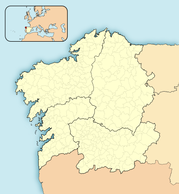 Location map Galicia