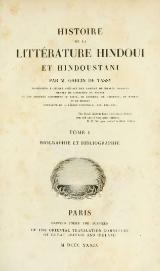 Garcin de Tassy - Histoire de la littérature hindi et hindoustani, t1.djvu