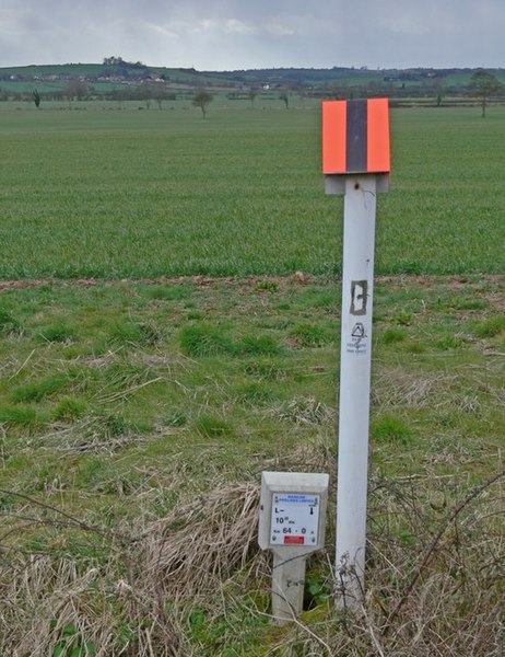 File:Gas pipe marker along Orton Lane - geograph.org.uk - 743218.jpg