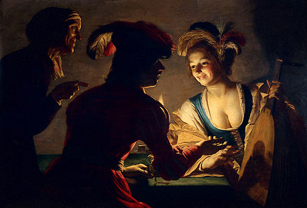 The Matchmaker painting by Gerard van Honthorst (1590–1656)