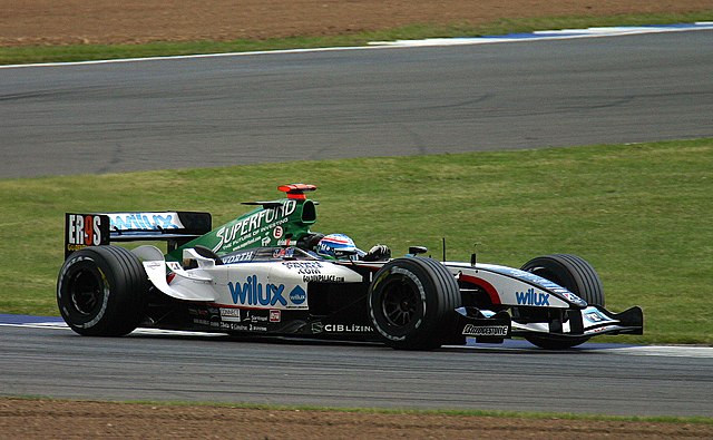 Bruni driving for Minardi during the 2004 British Grand Prix.