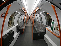 Interior of a third-generation train