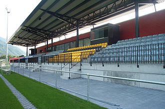 Grandstand of Sportpark Eschen-Mauren Grandstand of USV Eschen-Mauren.jpg