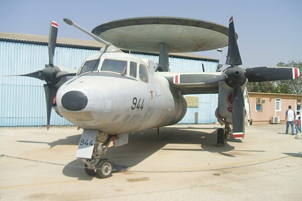 IAF Grumman E-2C Hawkeye in the Israeli Air Force Museum in Hatzerim Airbase.