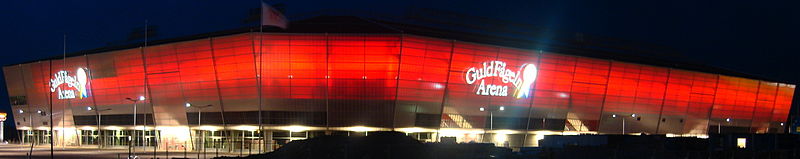 Fasaden på Guldfågeln Arena