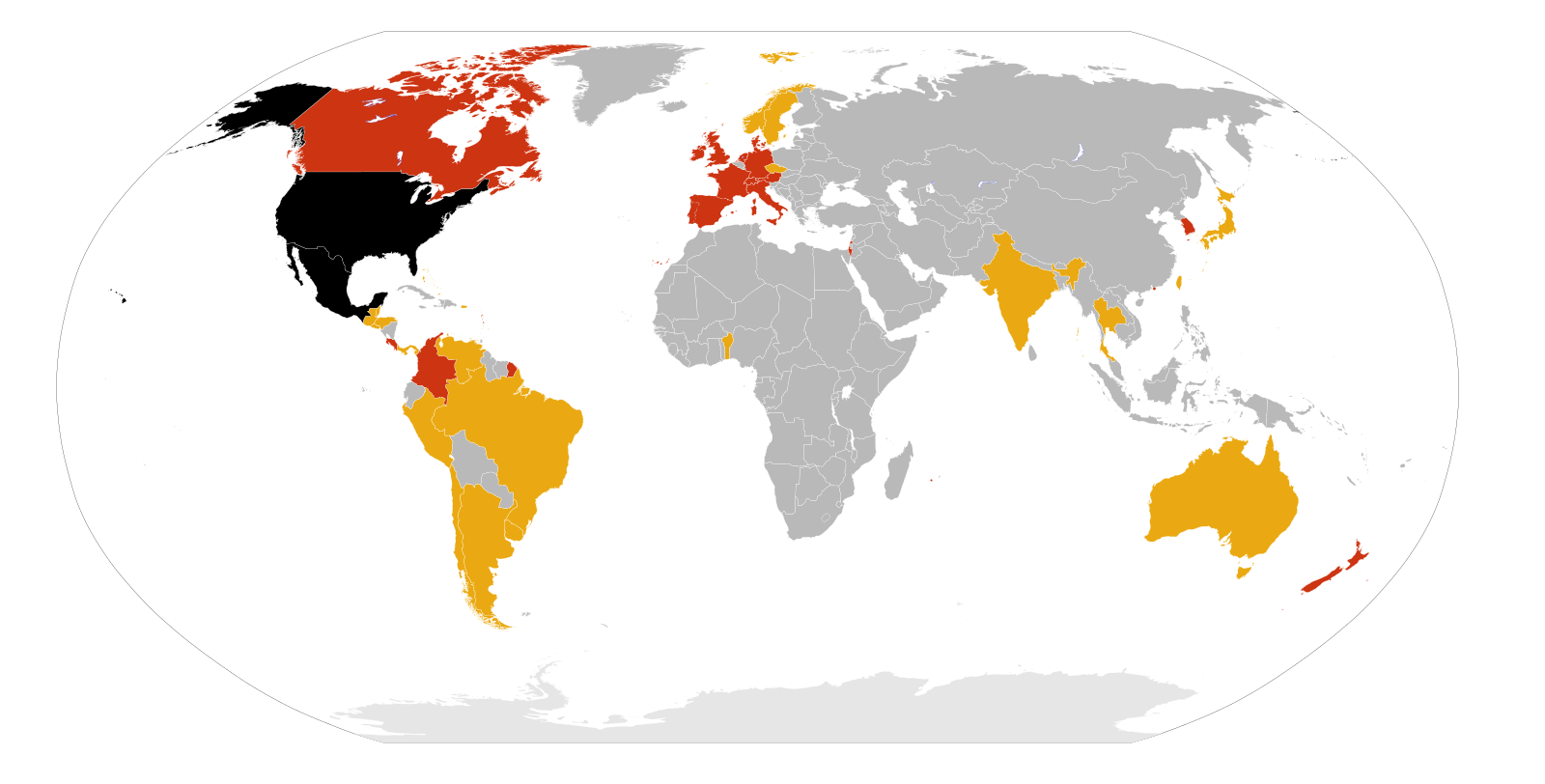 Карта 2009 года