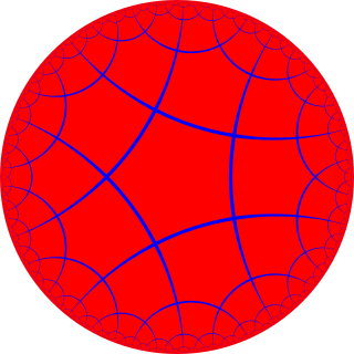 Order-4 pentagonal tiling Regular tiling of the hyperbolic plane