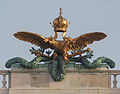 Sculpture of double-headed eagle on the top of Hofburg, Vienna