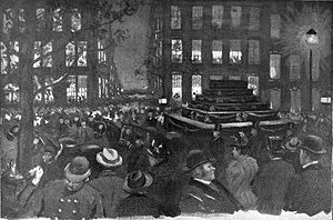 George's funeral procession on Madison Avenue Henry George Funeral EM McKay.jpg