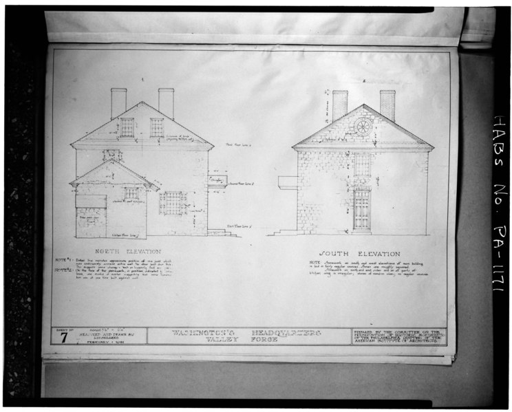 File:Historic American Buildings Survey, Prepared by the Committee on Preservation of Historic Monuments of the Philadelphia Chapter of the American Institute of Architects, from the HABS PA,46-VALFO,1-14.tif