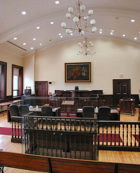 Historic courtroom still in use in Brockville, Canada