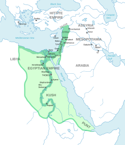 New Kingdom at its maximum territorial extent in the 15th century BC