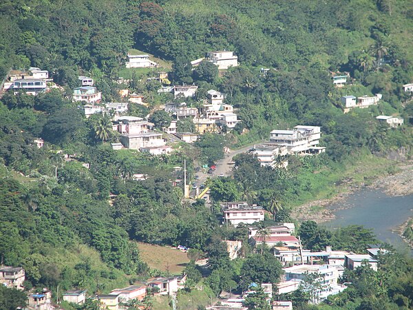 View looking north from Vega Redonda barrio in Comerio