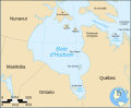 Карта Гудзонова залива и окрестностей