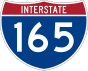 Interstate 165 markering