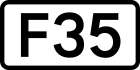 Route F35 Schild}}