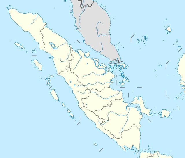 Şimali Sumatra xəritədə