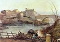 A illa Tiberina e a Ponte Cestio