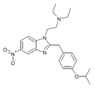 General structure of isotonitazene.