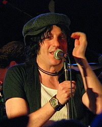 Jesse Malin performing at the Stone Pony in Asbury Park, NJ at benefit festival for the Light of Day Foundation 01152016.