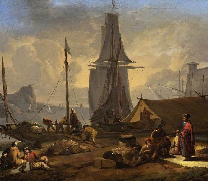 File:Johannes Lingelbach (1622-1674) - A Port Scene - PD.24-1983 - Fitzwilliam Museum.jpg