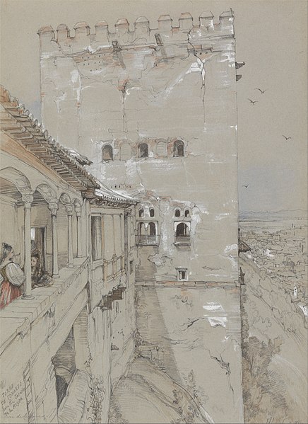 File:John Frederick Lewis - The Torre de Comares, Alhambra, 1835 - Google Art Project.jpg