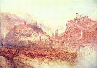Bellinzona di J. M. W. Turner - 1841.