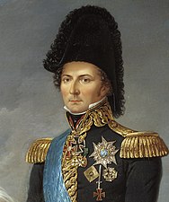 Karl XIV Johan med sitt storkors om halsen.