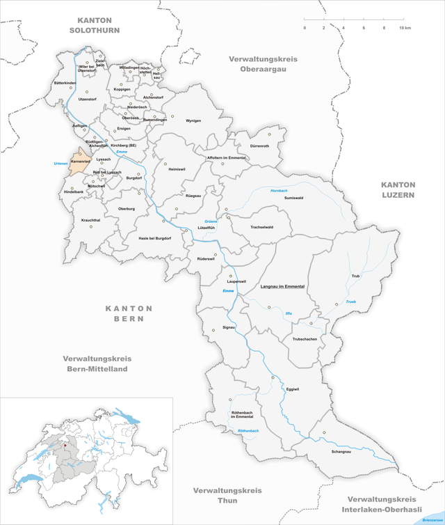 Kernenried - Localizazion