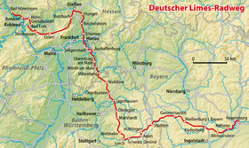 Térkép Limes-Radweg.png