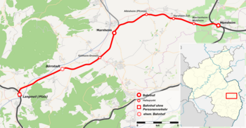 Rute til Zellertal-jernbanen