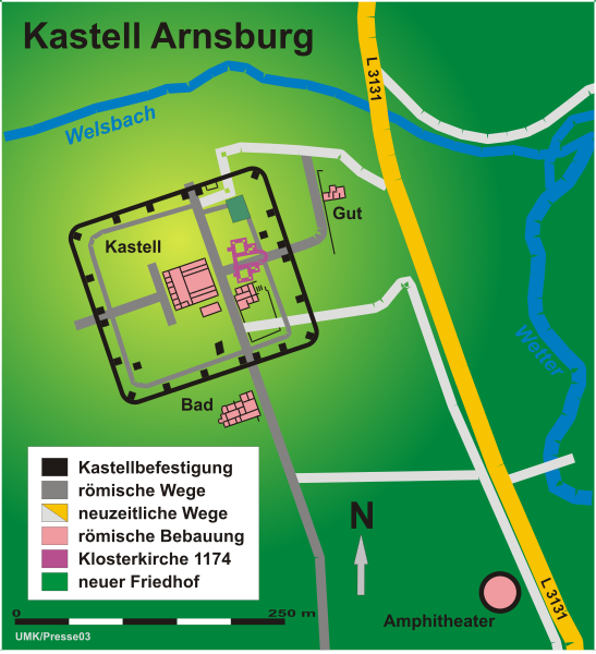 File:Kastell Arnsburg Lageplan.svg