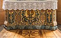 * Nomination Dardin Pfarrkirche St. Sebastian. Detail of the altar. --Famberhorst 06:04, 19 October 2018 (UTC) * Promotion  Support Not perfect ... the highlights at the top are kind of bright, and the crop makes me feel like ducking. But ... that's not enough for me to decline. --Daniel Case 00:58, 28 October 2018 (UTC)