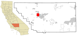 Kern County California Incorporated and Unincorporated areas Rosedale Highlighted.svg