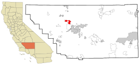 Kern County California Incorporated and Unincorporated areas Shafter Highlighted.svg