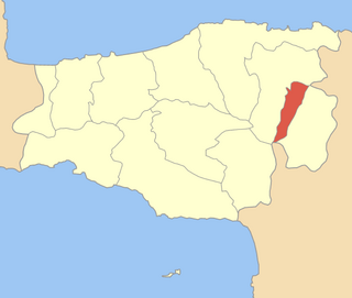 Mapa do antigo município de Zoniana