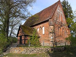 Church in Kirch Rosin, district Güstrow, Mecklenburg-Vorpommern, Germany
