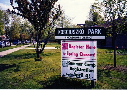 Kosciuszko Park is located by the intersection of Diversey and Pulaski.