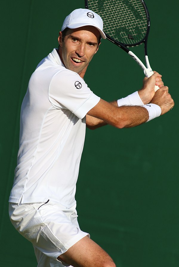 Kukushkin at the 2019 Wimbledon Championships