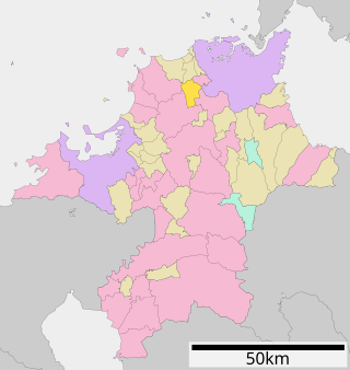 鞍手町位置図