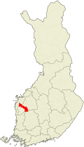 Kaart met de locatie van Kurikka