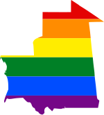 LGBT carte de drapeau de Mauritania.svg