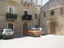 Largo Annunziata, site of the ancient Roman forum of Rubi Largo Annunziata Ruvo di puglia.JPG