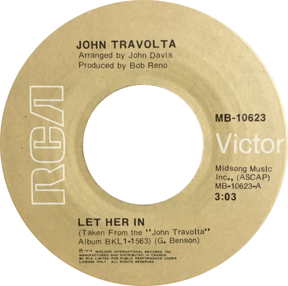 File:Let her in by John Travolta side-A Canadian vinyl.tif