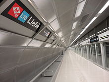 Llefia station (L10 Nord). LlefiaL10.JPG