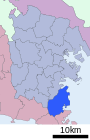 Location of Kanazawa ward Yokohama city Kanagawa prefecture Japan.svg