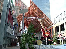 Entrance to Fourth Street Live!, featuring marquee of the Hard Rock Cafe Louisville Fourthstreetlive.jpg