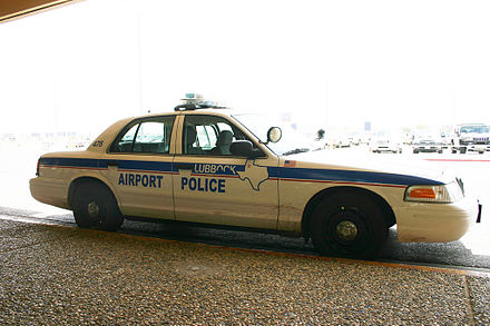 A Lubbock Airport Police Patrol Car