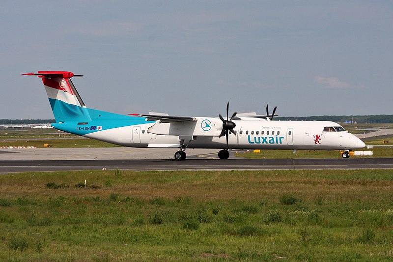 File:Luxair Bombardier DHC-8-402 Q400 LX-LGH (23782418804).jpg