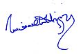 Firma di Michael D. Higgins (da qui)